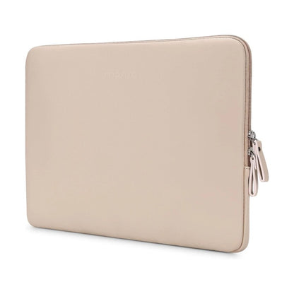 MOSISO 13-16‑Inch Waterproof PU‑Leather Padded Laptop Sleeve, Slim Protective Notebook Case with Inner Accessory Compartment