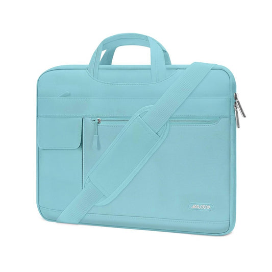 MOSISO Polyester Flapover Laptop Shoulder Briefcase Sleeve, Fits 13.3-15.6 Inch MacBook Air Pro M1-M5 Notebook