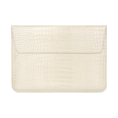 MOSISO Laptop Case,Crocodile Grain PU Leather Flap Case Bag，Compatible with MacBook Neo 13 A18 Pro A3404 Air M4-M1 2026-2016