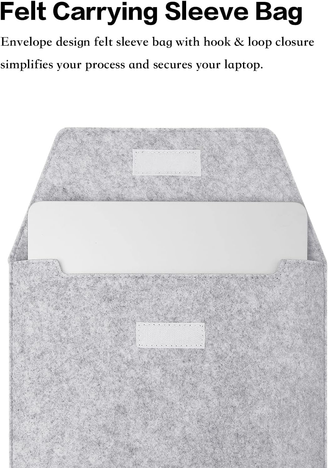 MOSISO Compatible with MacBook Air 13.6 inch Case 2022 2023 Release A2681 M2 Chip Touch ID, Plastic Hard Shell&Flap Felt Sleeve Bag&Keyboard Cover&Screen Protector&Type C Adapter 2 Pack, Clear&Gray iMosiso