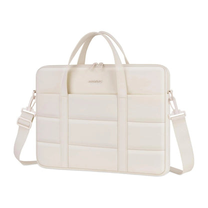 MOSISO 360‑Edge Reinforced Ultra‑Light Laptop Bag,15‑16‑Inch,Dual‑Pockets,Removable‑Strap & Rear Trolley‑Sleeve