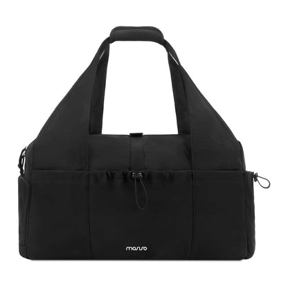 MOSISO Women Gym Duffle Weekender Overnight Bag,Separate‑Shoe‑Compartment,Inner‑Water‑Resistant‑Pocket & Built‑In Trolley‑Sleeve