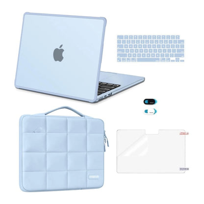 MOSISO 5‑In‑1 Protective Kit for MacBook Air 13‑Inch M2‑M5(A2681/A3113/A3240/A3449),Hard‑Shell,Keyboard‑Covers,Screen‑Film & Webcam‑Cover