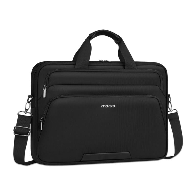 MOSISO Laptop Bag for Men 15-16 Inch Computer Bag — Padded Sleeve, Anti-Theft Zipper, Trolley Belt & Removable Shoulder Strap for MacBook HP Dell