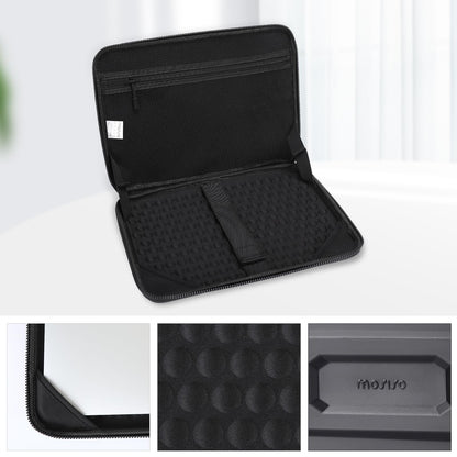 MOSISO 13-16 inch Laptop Case, Waterproof Shockproof Computer Bag | Compatible with MacBook HP Dell | Mechanical Geometric EVA Carrying Sleeve with Handle | Hard Shell | Black