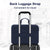 MOSISO 13-17.3 & 14 inch Laptop Hard Case, Shockproof Waterproof | Compatible with MacBook HP Dell | Carrying Sleeve Computer Bag | with Sturdy Handle & Front Pocket & Belt | Navy Blue