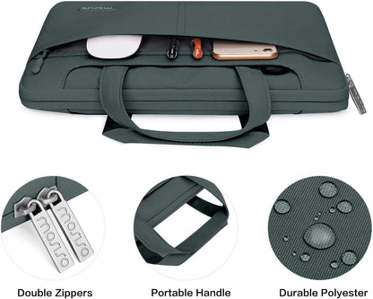 MOSISO Compatible with MacBook Pro 13 inch Case M2 2023, 2022-2016 A2338 M1 A2251 A2289 A2159 A1989 A1708 A1706, Plastic Hard Case&Shoulder Bag&Keyboard Skin&Screen Protector&Storage Bag,Emerald Green iMosiso