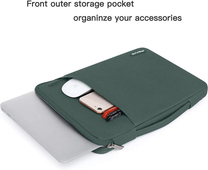 MOSISO Compatible with MacBook Air 13 inch Case 2022 2021 2020 2019 2018 Release A2337 M1 A2179 A1932 Retina Display Touch ID, Plastic Hard Shell&360 Protective Sleeve Bag&Keyboard Skin,Midnight Green iMosiso
