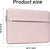MOSISO Laptop Sleeve Case Compatible with MacBook Air/Pro, 13-13.3 inch Notebook, Compatible with MacBook Pro 14 inch 2023-2021 A2779 M2 A2442 M1, PU Leather Wave Grain Bag with Handy Strap, Pink