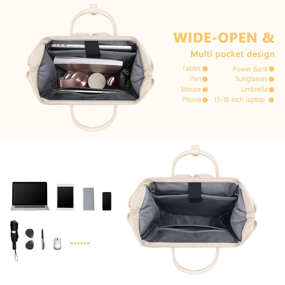 MOSISO Laptop Backpack for Women Men, 15-15.6 inch Rhombus Quilted Fli ...