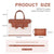 MOSISO Laptop Tote Bag, 15.6 inch PU Leather Flapover Pocket Tote Bag & Clutch Purse, Work Bag with Bowknot for Women, Waterproof Computer Briefcase for Business Office, Brown