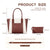 MOSISO Laptop Tote Bag for Women, 15.6 inch PU Leather Work Bag with Double Weave Strips & Clutch Purse, Waterproof Computer Briefcase Shoulder Handbag for Business Office, Brown