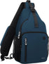 MOSISO Sling Backpack Bag, Crossbody Shoulder Bag Travel Hiking Daypack Chest Bag with Front Square Pocket&USB Charging Port，Deep Teal