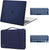 MOSISO Compatible with MacBook Air 13 inch Case 2022 2021 2020 2019 2018 Release A2337 M1 A2179 A1932 Retina Display Touch ID, Plastic Hard Shell&360 Protective Sleeve Bag&Keyboard Skin, Navy Blue
