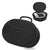 MOSISO Hard Carrying Case Compatible with Apple Vision Pro VR Headset, Portable and Lightweight Travel Storage Bag with Small Case for Battery/Adapter/Cables, Black