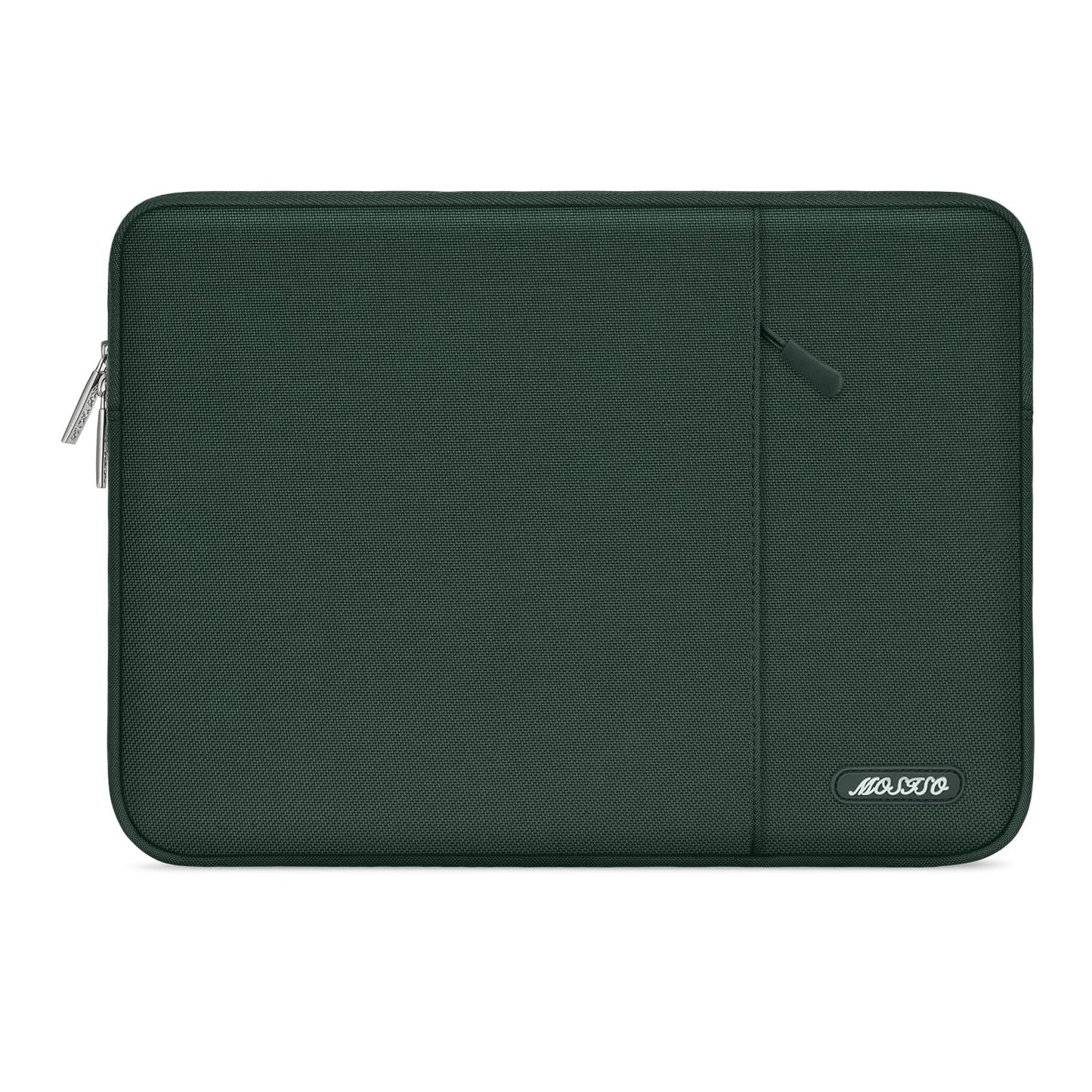 MOSISO Polyester Vertical Laptop Sleeve with Front Pocket, 12.3-18.5 Inch Universal Fit for MacBook Pro 16 M1/M2/M3/M4/M5, HP Dell Lenovo Acer Asus, Compatible with MacBook Neo, Dozens of Colors Available