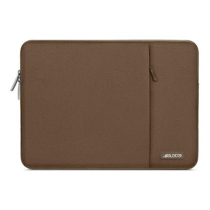 MOSISO Polyester Vertical Laptop Sleeve with Front Pocket, 12.3-18.5 Inch Universal Fit for MacBook Pro 16 M1/M2/M3/M4/M5, HP Dell Lenovo Acer Asus, Compatible with MacBook Neo, Dozens of Colors Available