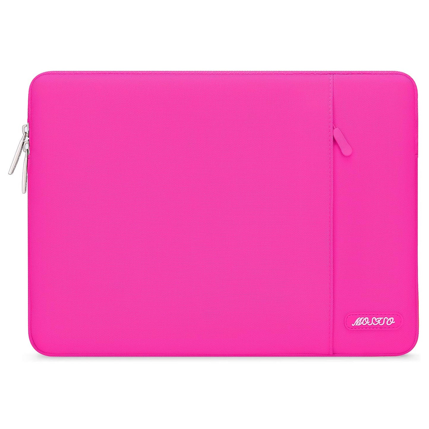 MOSISO Polyester Vertical Laptop Sleeve with Front Pocket, 12.3-18.5 Inch Universal Fit for MacBook Pro 16 M1/M2/M3/M4/M5, HP Dell Lenovo Acer Asus, Compatible with MacBook Neo, Dozens of Colors Available