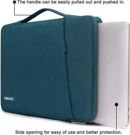 MOSISO Compatible with MacBook Pro 13 inch Case M2 2023, 2022, 2021-2016 A2338 M1 A2251 A2289 A2159 A1989 A1708 A1706, Plastic Hard Case & 360 Protective Sleeve Bag & Keyboard Skin, Deep Teal iMosiso