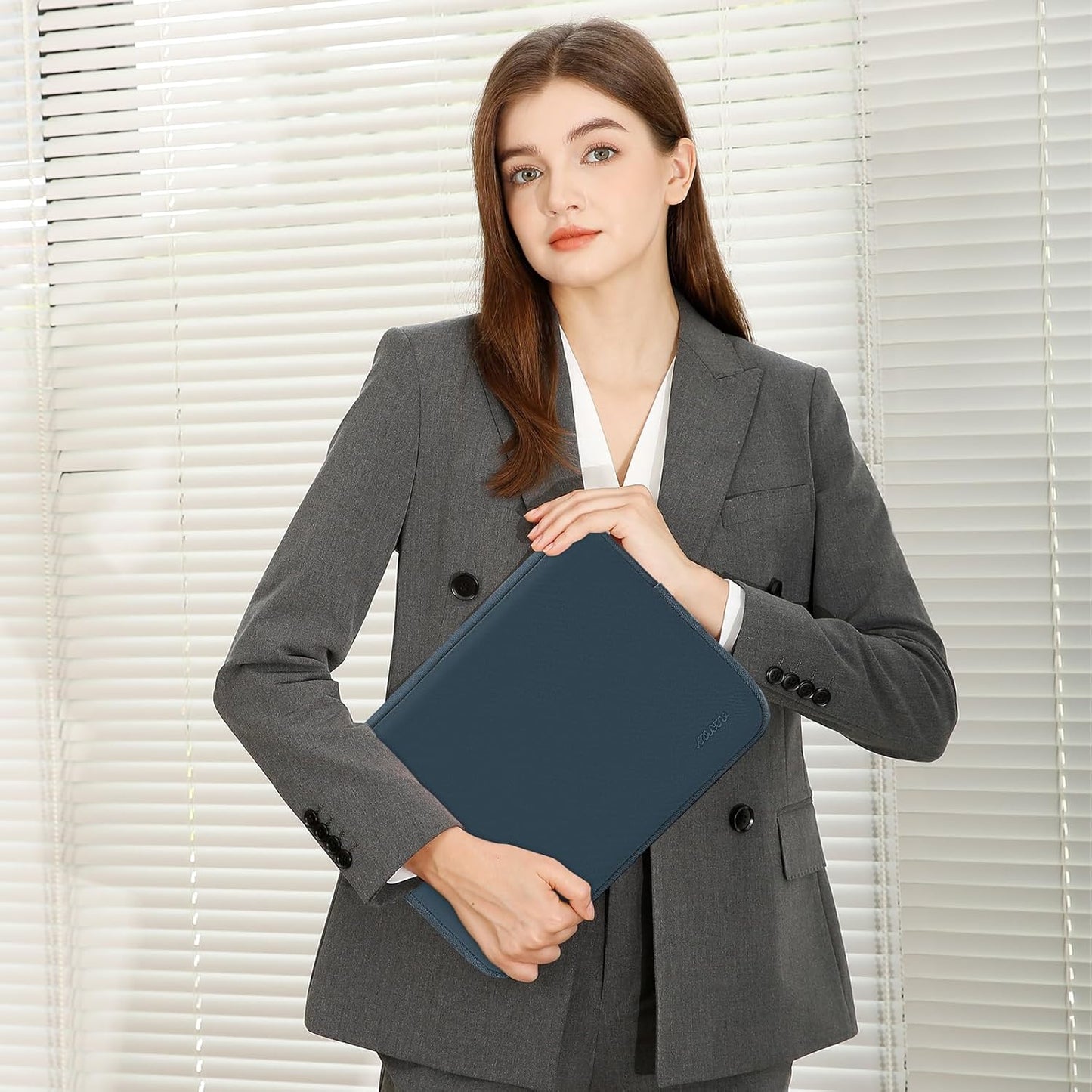 MOSISO Laptop Case 13.3 inch, 13-13.3 inch Laptop Sleeve Bag Compatible with MacBook Air/Pro 13/Pro 14 M5 M4 M3 M2 M1, HP Dell ASUS Lenovo, Neoprene Computer Sleeve Bag with Small Case, Haze Blue