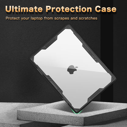 MOSISO Compatible with MacBook Air 15 inch Case 2023 2024 Release A2941 M2 Touch ID, Symmetric Geometric Heavy Duty Plastic Hard Shell with TPU Bumper&Keyboard Cover&Type C Adapter 2 Pack, Transparent iMosiso