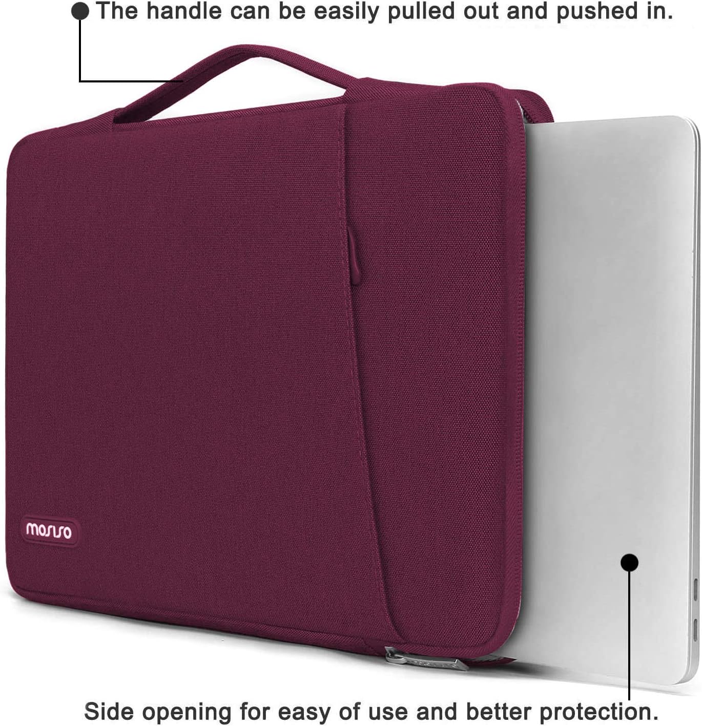 MOSISO Compatible with MacBook Pro 13 inch Case M2 2023, 2022, 2021-2016 A2338 M1 A2251 A2289 A2159 A1989 A1708 A1706, Plastic Hard Case & 360 Protective Sleeve Bag & Keyboard Skin, Marsala Red iMosiso