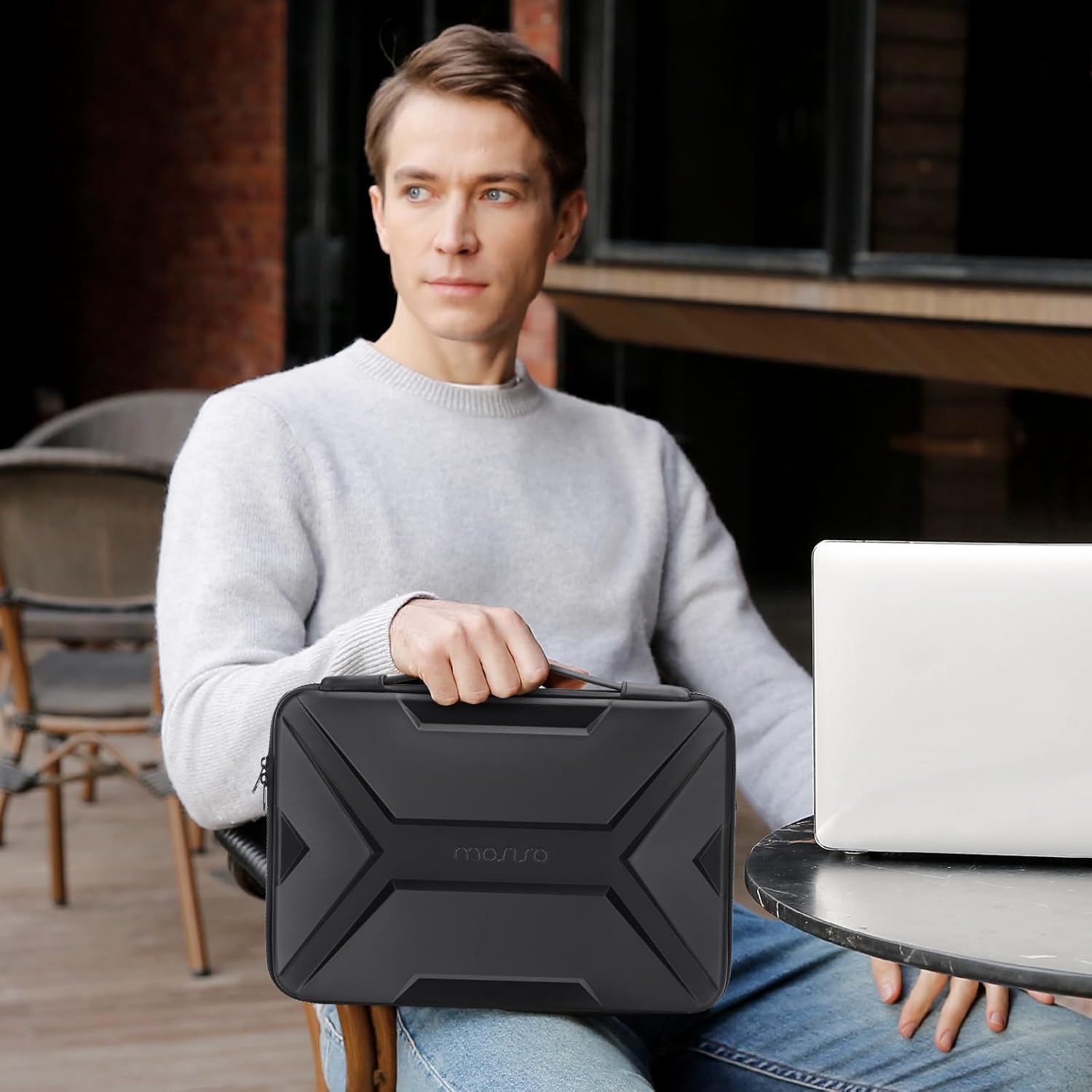 MOSISO 13-14 inch Laptop Hard Case, inch 15-16 inch Laptop Hard Case, inch,Waterproof Shockproof Computer Bag Compatible with MacBook HP