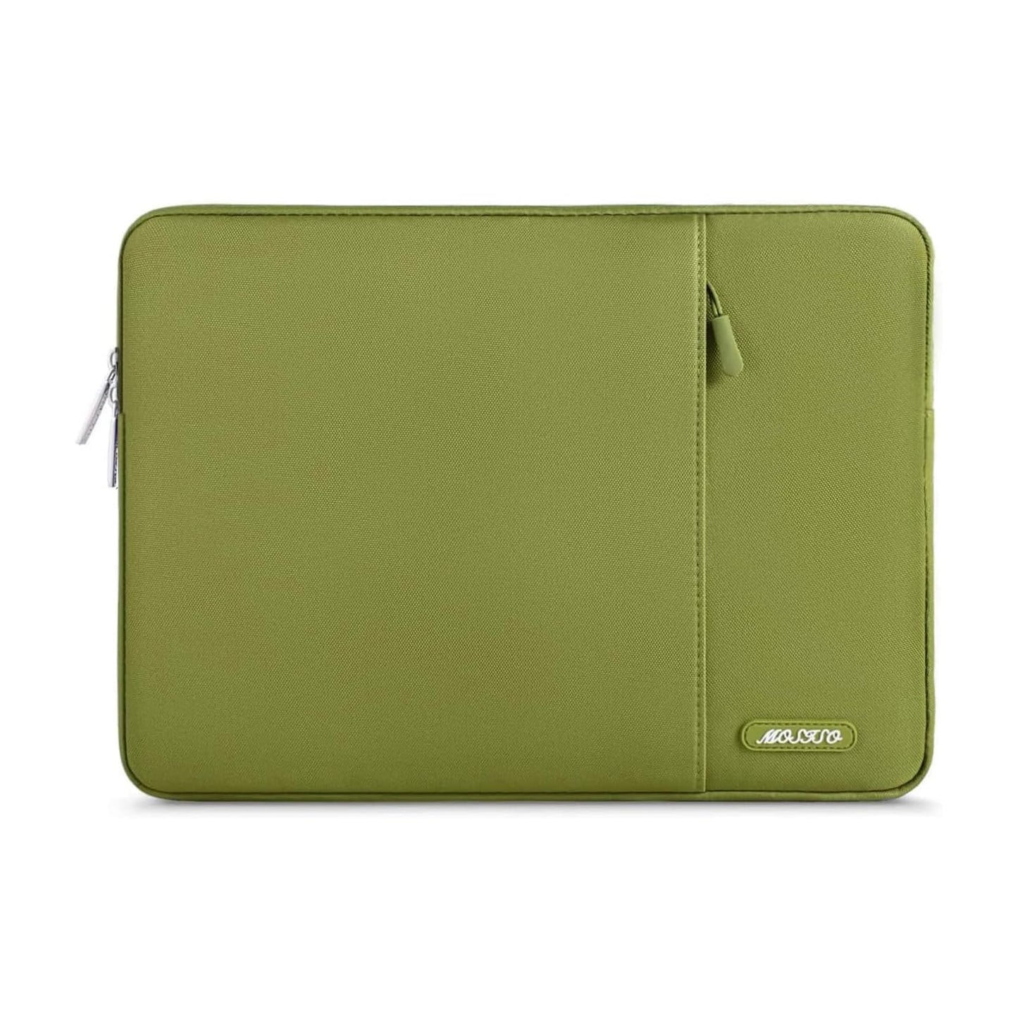 MOSISO Polyester Vertical Laptop Sleeve with Front Pocket, 12.3-18.5 Inch Universal Fit for MacBook Pro 16 M1/M2/M3/M4/M5, HP Dell Lenovo Acer Asus, Compatible with MacBook Neo, Dozens of Colors Available