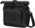 MOSISO Camera Crossbody Shoulder Messenger Bag, DSLR/SLR/Mirrorless Photography Canvas Camera Case with Expandable Roll Top Compartment Compatible with Canon/Nikon/Sony Camera and Lens, Black