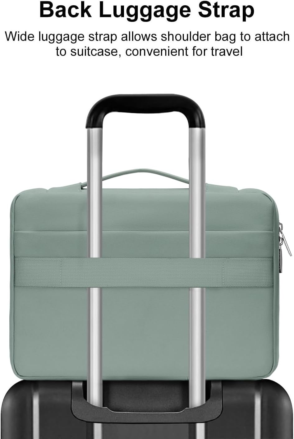 MOSISO 360 Protective Laptop Sleeve Compatible with MacBook Air/Pro, 13-13.3 inch Notebook, Compatible with MacBook Pro 14 inch M3 M2 M1, Side Open Bag with 2 Raised&1 Flapover Pockets, Antique Green iMosiso