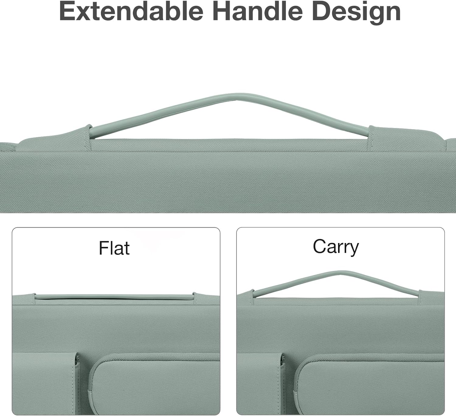 MOSISO Custodia Portatile 360° Con Maniglia E Trolley - Design Marmo, Compatibile MacBook Air/Pro 13-14 Pollici E Notebook 13,3, Protezione Antishock
