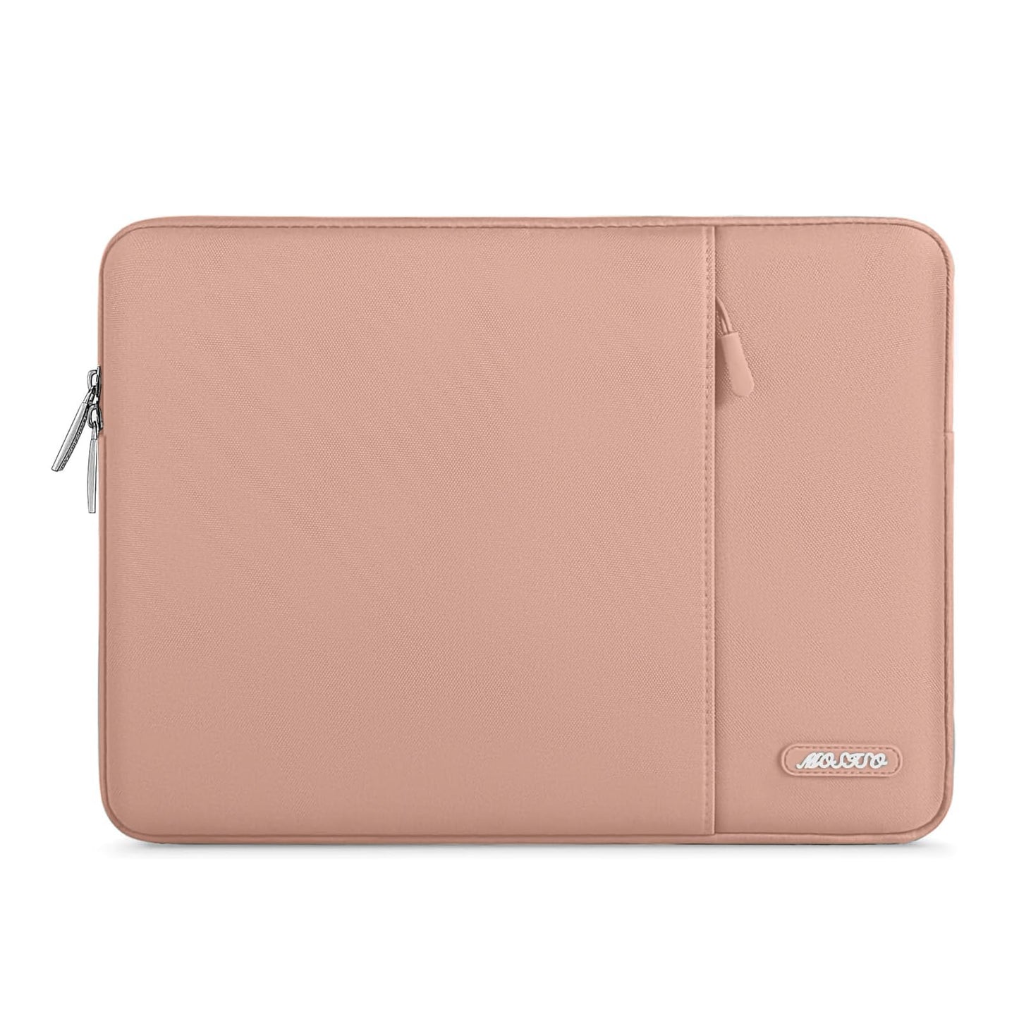 MOSISO Polyester Vertical Laptop Sleeve with Front Pocket, 12.3-18.5 Inch Universal Fit for MacBook Pro 16 M1/M2/M3/M4/M5, HP Dell Lenovo Acer Asus, Compatible with MacBook Neo, Dozens of Colors Available