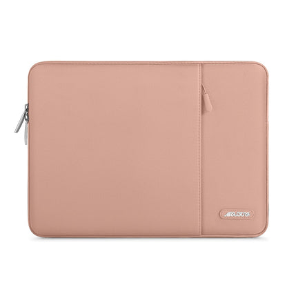 MOSISO Polyester Vertical Laptop Sleeve with Front Pocket, 12.3-18.5 Inch Universal Fit for MacBook Pro 16 M1/M2/M3/M4/M5, HP Dell Lenovo Acer Asus, Compatible with MacBook Neo, Dozens of Colors Available