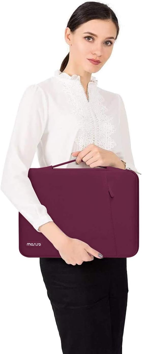 MOSISO Compatible with MacBook Pro 13 inch Case M2 2023, 2022, 2021-2016 A2338 M1 A2251 A2289 A2159 A1989 A1708 A1706, Plastic Hard Case & 360 Protective Sleeve Bag & Keyboard Skin, Marsala Red iMosiso