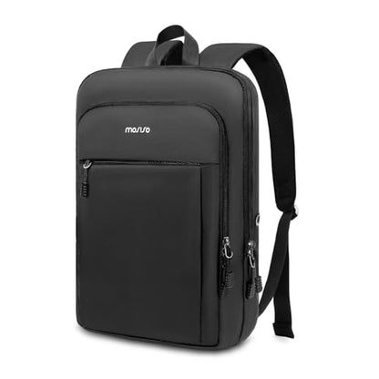 MOSISO Ultra Slim Lightweight Men’s Laptop Backpack, Water Resistant Commute Daypack Fits 15.6-17.3 Inch Laptops for Office Business College Travel
