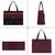 MOSISO Laptop Tote Bag, 15.6 inch PU Leather Tote for Women Professional Handbag with Flapover Pocket&Clutch Purse, Waterproof Shoulder Computer Bag Work Briefcase for Business Office, Plum