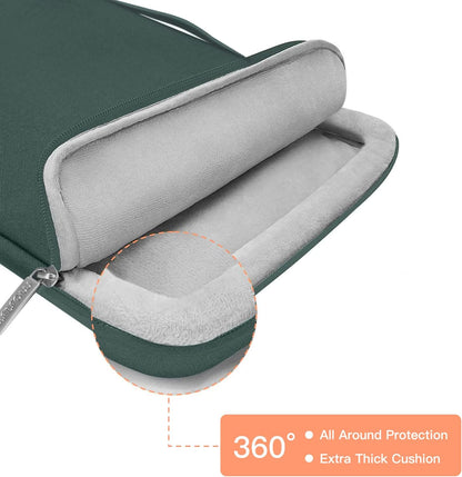 MOSISO Compatible with MacBook Pro 13 inch Case M2 2023, 2022, 2021-2016 A2338 M1 A2251 A2289 A2159 A1989 A1708 A1706, Plastic Hard Case & 360 Protective Sleeve Bag & Keyboard Skin, Midnight Green iMosiso