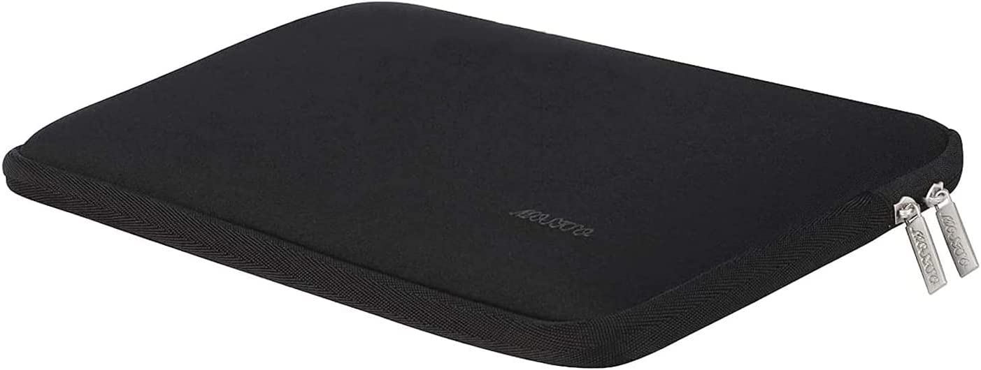 MOSISO Laptop Hülle Tasche Kompatibel mit MacBook Air/Pro Retina,13-13,3 Zoll Notebook,Kompatibel mit MacBook Pro 14 Zoll 2023-2021 A2779 M2 A2442 M1,Neopren Sleeve mit Klein Fall, Schwarz iMosiso