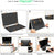 MOSISO Compatible with MacBook Pro 13 inch Case M2 2023-2016 A2338 M1 A2251 A2289 A2159 A1989 A1708 A1706, Crocodile Grain PU Leather Hard Shell&Bag&Keyboard Skin&Webcam Cover&Screen Protector, Black