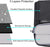 MOSISO Laptop Shoulder Bag,15 inch Computer Bag Compatible with MacBook, HP, Dell, Lenovo, Asus Notebook,15.6 inch Laptop Sleeve Bag with 2 Raised Zipper Pockets & Hidden Pockets & Handle & Belt,Black