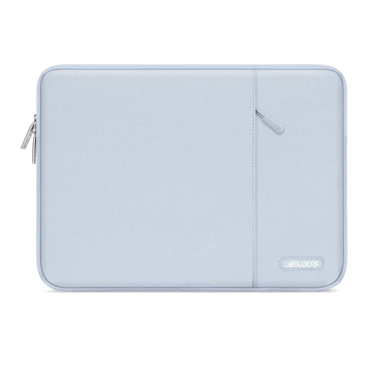 MOSISO Polyester Vertical Laptop Sleeve with Front Pocket, 12.3-18.5 Inch Universal Fit for MacBook Pro 16 M1/M2/M3/M4/M5, HP Dell Lenovo Acer Asus, Compatible with MacBook Neo, Dozens of Colors Available