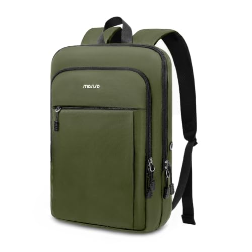 MOSISO Ultra Slim Lightweight Men’s Laptop Backpack, Water Resistant Commute Daypack Fits 15.6-17.3 Inch Laptops for Office Business College Travel