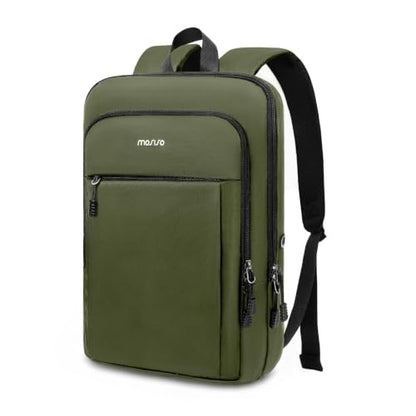 MOSISO Ultra Slim Lightweight Men’s Laptop Backpack, Water Resistant Commute Daypack Fits 15.6-17.3 Inch Laptops for Office Business College Travel