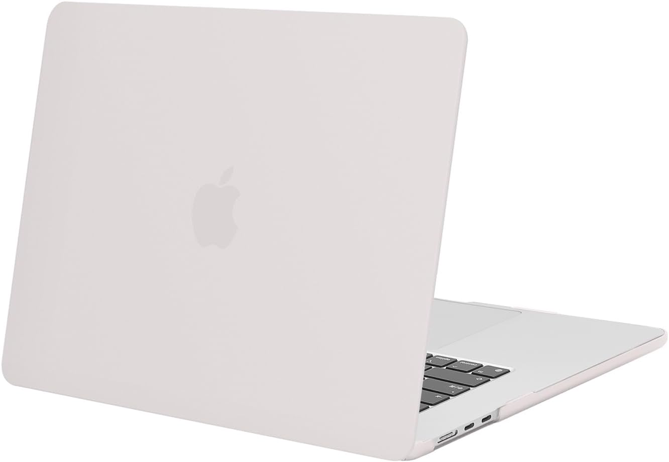 MOSISO Compatible with MacBook Air 15 inch Case M5 2026 M4 2025 M3 2024 M2 2023 A3448 A3241 A3114 A2941 Liquid Retina Display Touch ID, Protective Plastic Hard Shell Case Cover