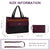 MOSISO Laptop Tote Bag, 15.6 inch PU Leather Tote for Women Professional Handbag with Flapover Pocket&Clutch Purse, Waterproof Shoulder Computer Bag Work Briefcase for Business Office, Plum