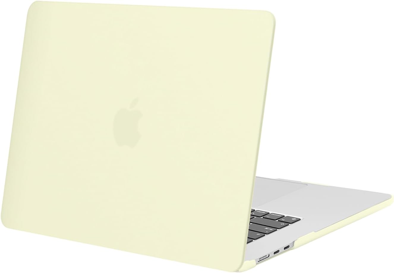 MOSISO Compatible with MacBook Air 15 inch Case M5 2026 M4 2025 M3 2024 M2 2023 A3448 A3241 A3114 A2941 Liquid Retina Display Touch ID, Protective Plastic Hard Shell Case Cover