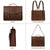 MOSISO Messenger Bag for Men Women, 15.6 inch Vintage PU Leather Laptop Shoulder Briefcase Satchel Bag, 15-16 inch Computer Bag Casual Handbag for Office Work Briefcase Travel Business College, Brown