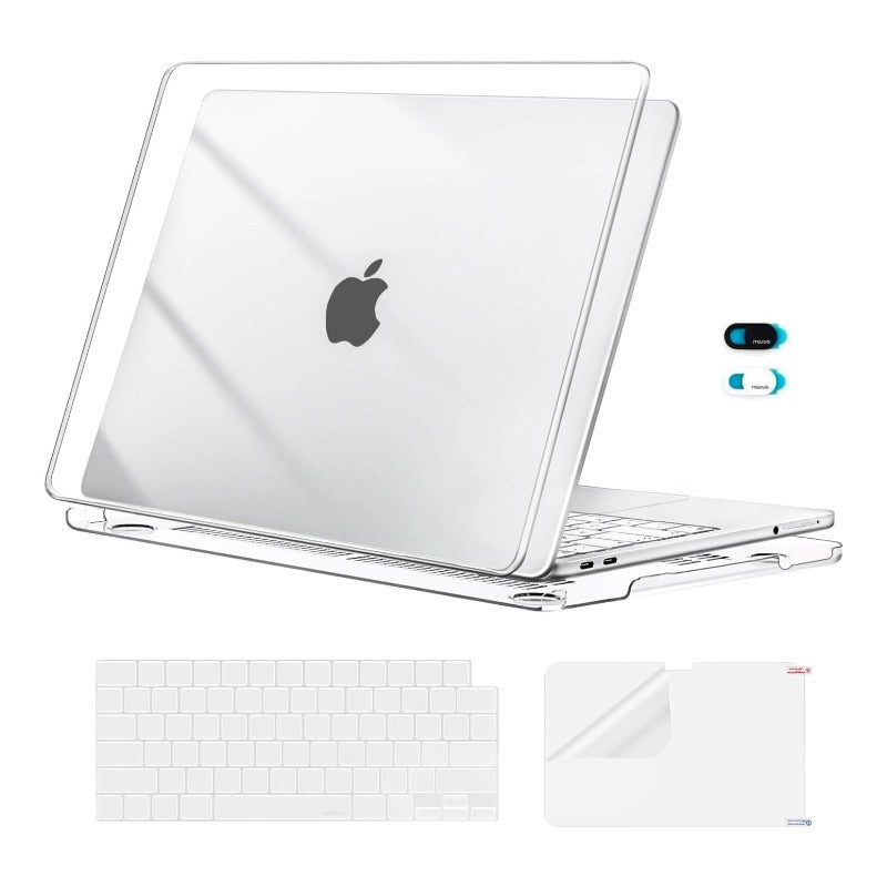 MOSISO MacBook Neo 13 inch Case 2026 A3404 A18 Pro, 5-in-1 Kit Scratch-Resistant Hard Shell, Puffy Sleeve Bag, Keyboard Skin, Screen Film & Type-C