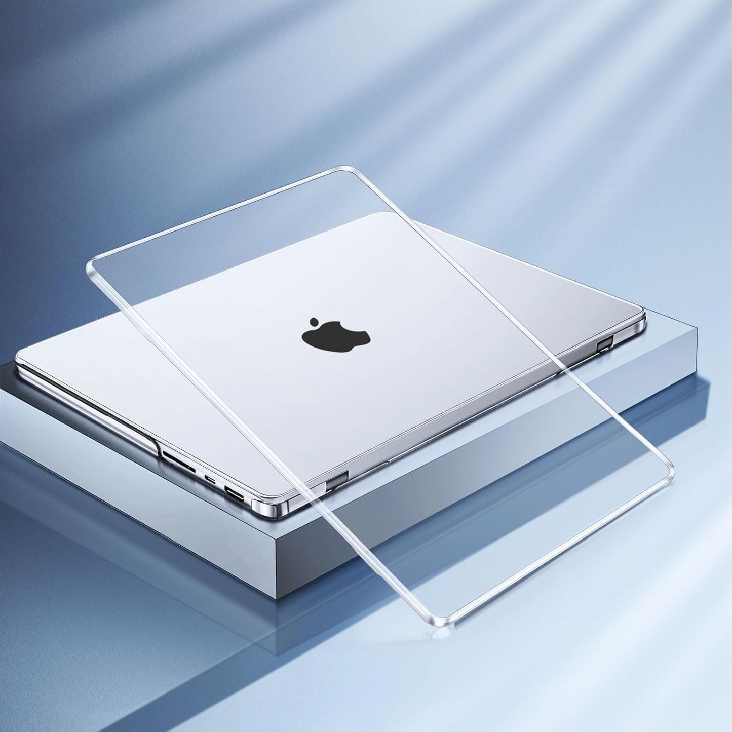 MOSISO Compatible with MacBook Pro 14 inch Case 2025 2024 2023 2022 2021 M4 M3 M2 M1 A3112 A3185 A3401 A2918 A2992 A2779 A2442, Plastic Hard Shell&Keyboard Cover&Screen Film&Pouch, Transparent