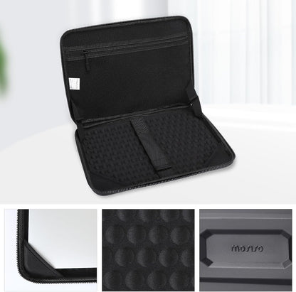 MOSISO 13-16 inch Laptop Hard Case, Waterproof Shockproof Computer Bag Compatible with MacBook HP Dell, Mechanical Geometric EVA Carrying Sleeve Laptop Case Hard Shell with Handle, Black